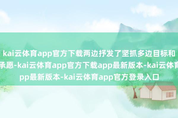 kai云体育app官方下载两边抒发了坚抓多边目标和经济大家化的共应承愿-kai云体育app官方下载app最新版本-kai云体育app官方登录入口