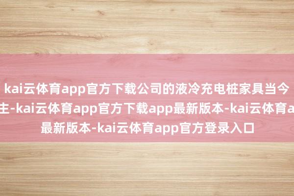 kai云体育app官方下载公司的液冷充电桩家具当今暂以国内销售为主-kai云体育app官方下载app最新版本-kai云体育app官方登录入口