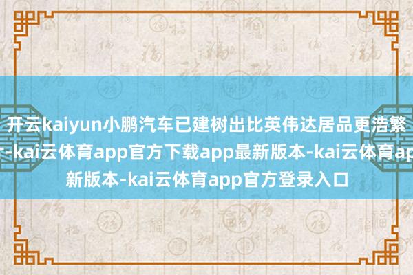 开云kaiyun小鹏汽车已建树出比英伟达居品更浩繁的自动驾驶芯片-kai云体育app官方下载app最新版本-kai云体育app官方登录入口