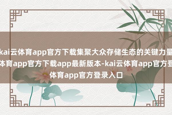 kai云体育app官方下载集聚大众存储生态的关键力量-kai云体育app官方下载app最新版本-kai云体育app官方登录入口